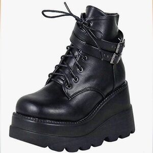 Chunky Platform Ankle Boots